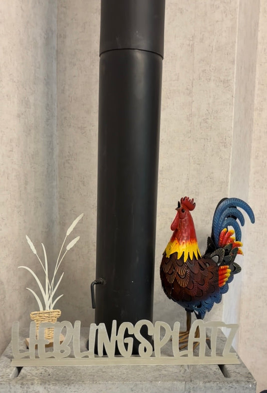 Eisenhandwerk Hahn Skulptur - Europaischer Stil Eisenkunst Kreative Heimdekoration